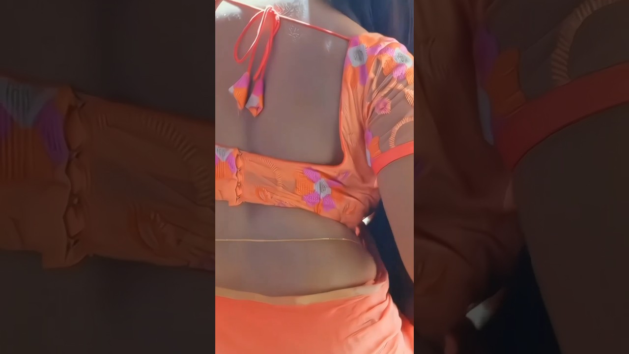 anupamaparameswaran hot saree 🥶anupamaparameswaran with orange saree 🥰#shorts #short
