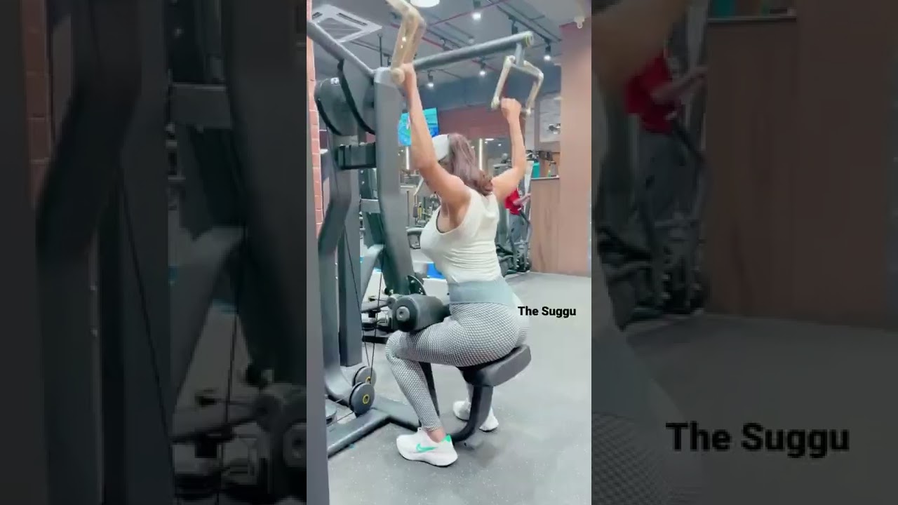 anveshi jain hot workout 💙💚💛💜