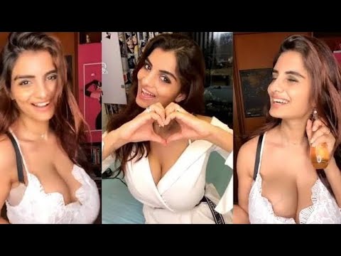 Anveshi Jain Latest Premium live in Hot White Dress 🤍🤍🤍