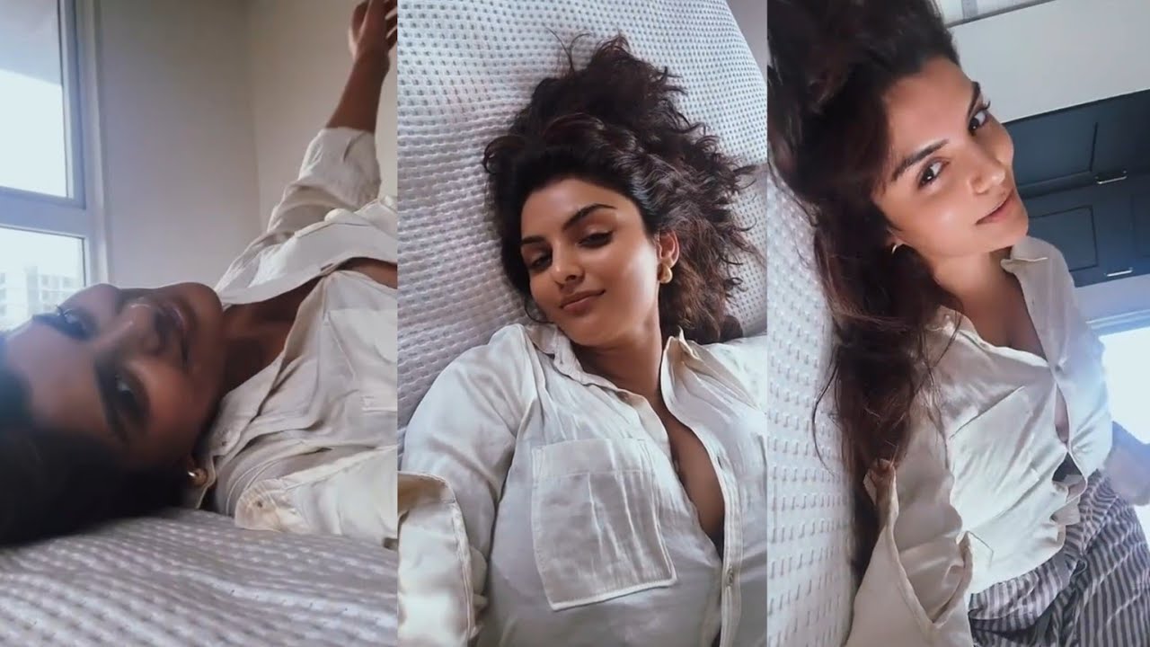 anveshi jain white shirts 👔 showing cleavage #anveshijain