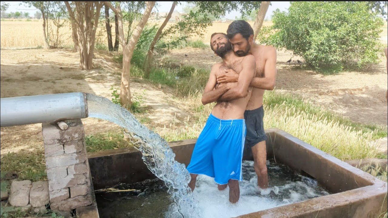 Anwar langrial in tubewell swimming in village Whatsapp number (+923467295761)