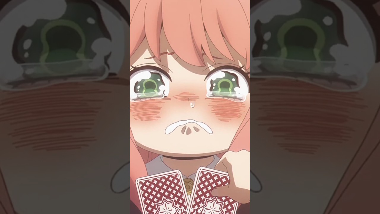 Anya wanted to win😂❤️Anya and Demian are playing cards | #anime - Spy x Family