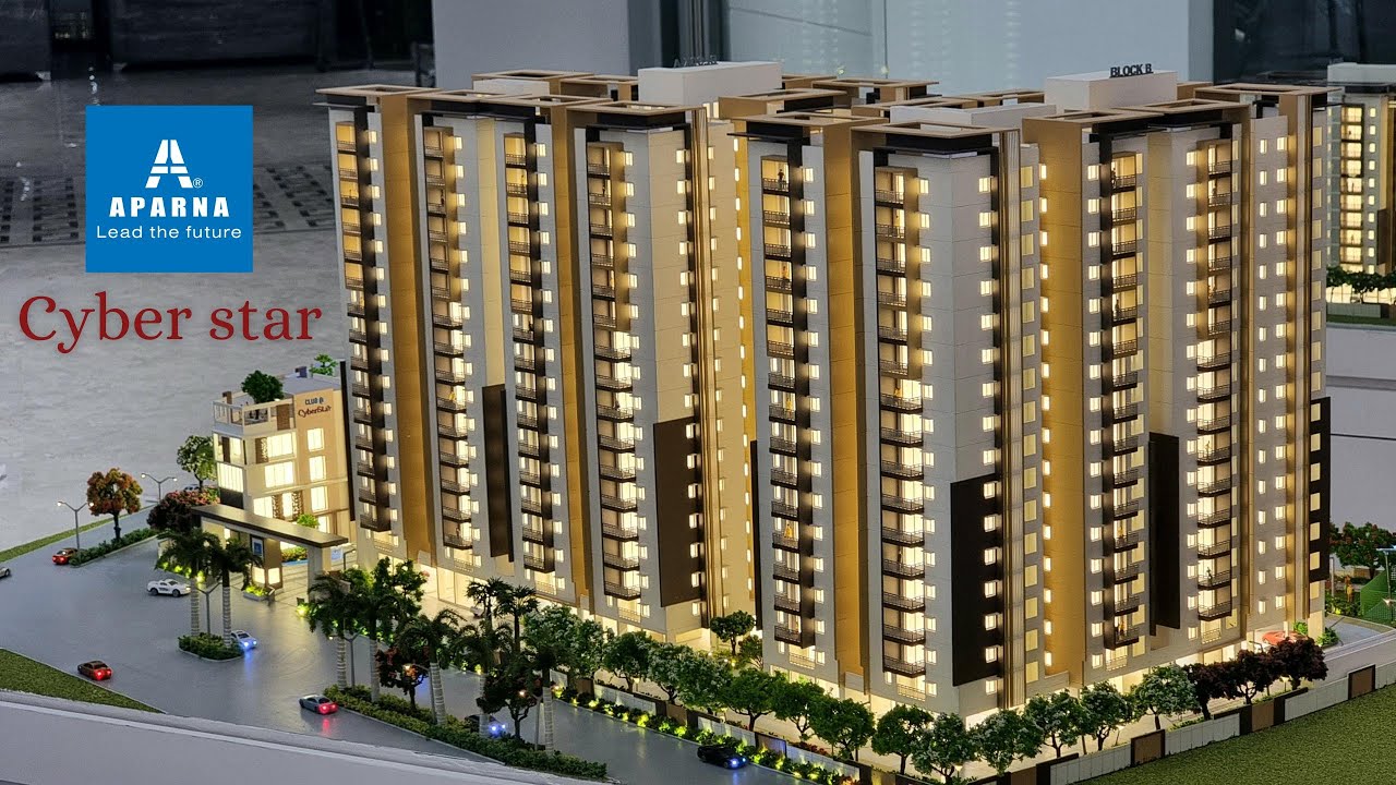 APARNA CYBER STAR ARCHITECTURE SCALE MODEL CRAFTED BY DDZYN360 #scalemodels