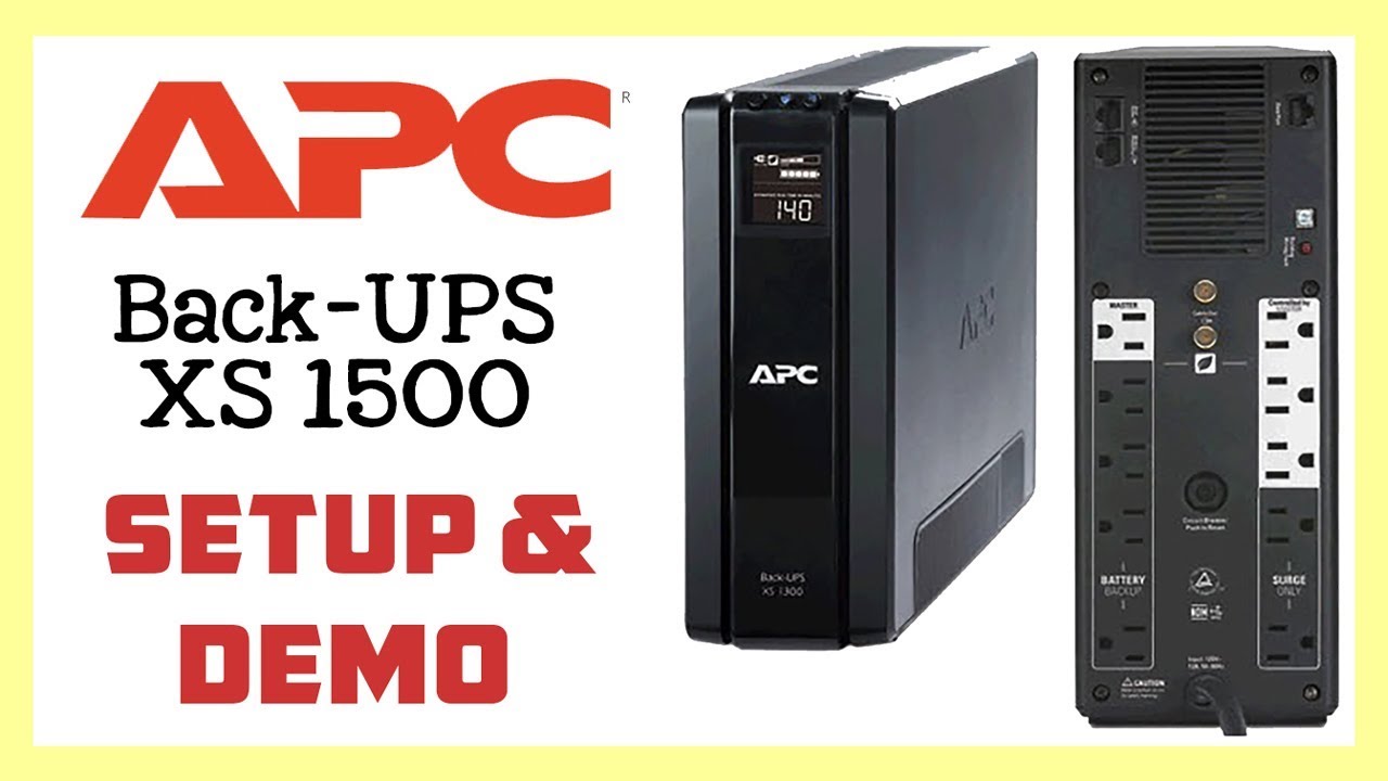 APC Back-UPS XS 1500 PowerChute Setup & Demo Ruby Rock YouTube #41
