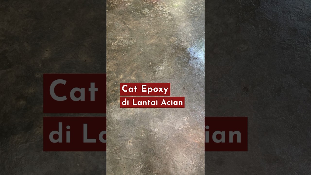 Aplikasi cat Epoxy pada lantai acian #catepoxy #epoxylantai #lantaiepoxy #catlantai #caracatlantai