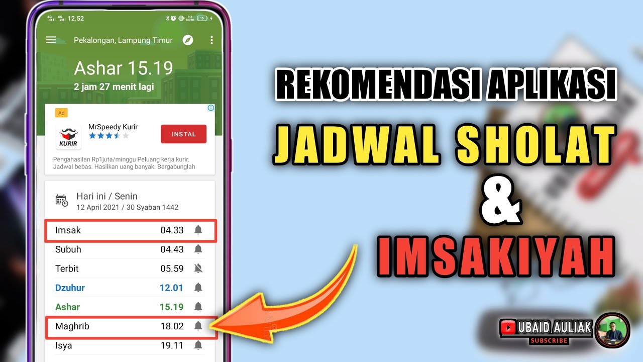 Aplikasi Jadwal Sholat Dan Imsak