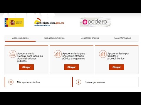 APODERA  Registro Electrónico de Apoderamientos de la Administración General del Estado