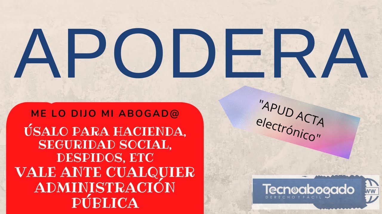 APODERA 👔 tu 
