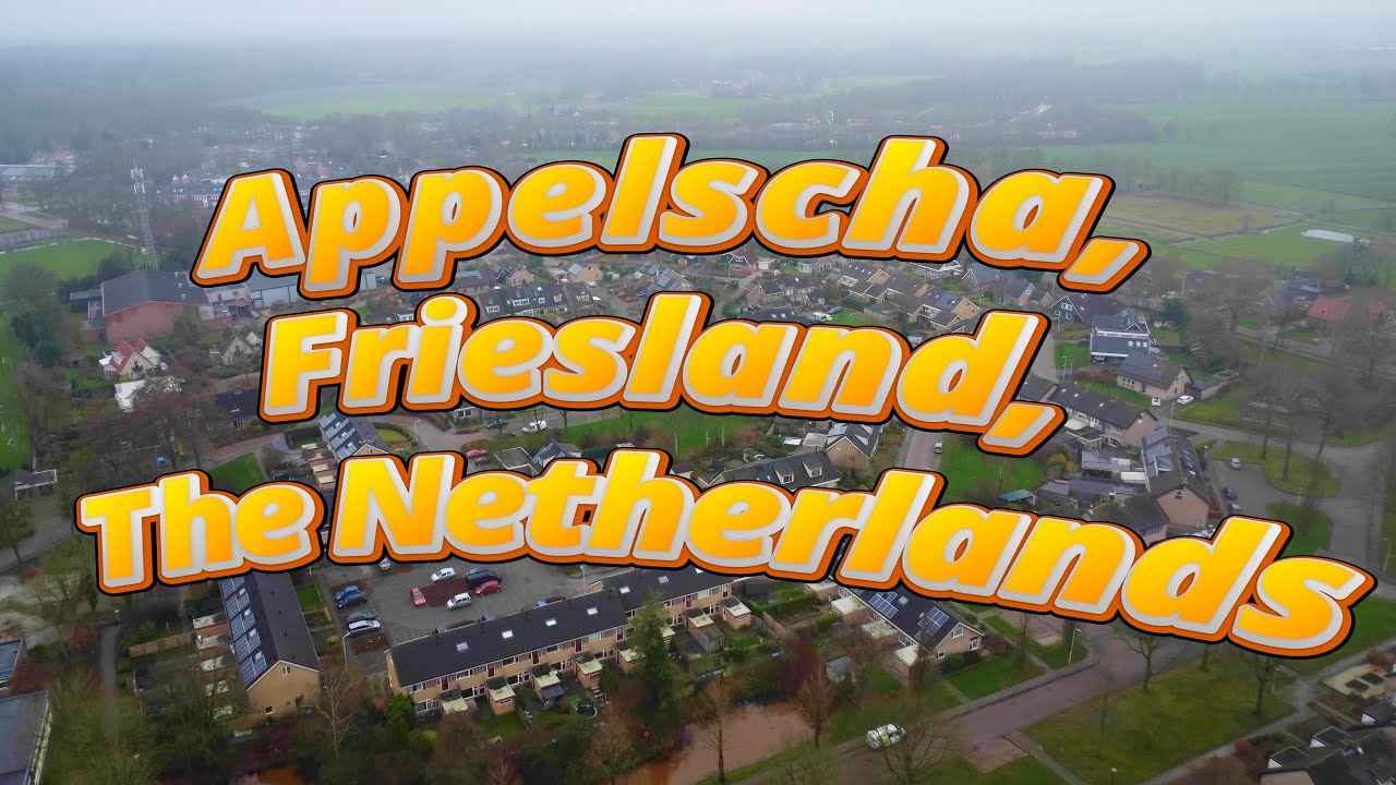 Appelscha, Friesland, The Netherlands - 4k Drone Footage - Drone Flight - Drones