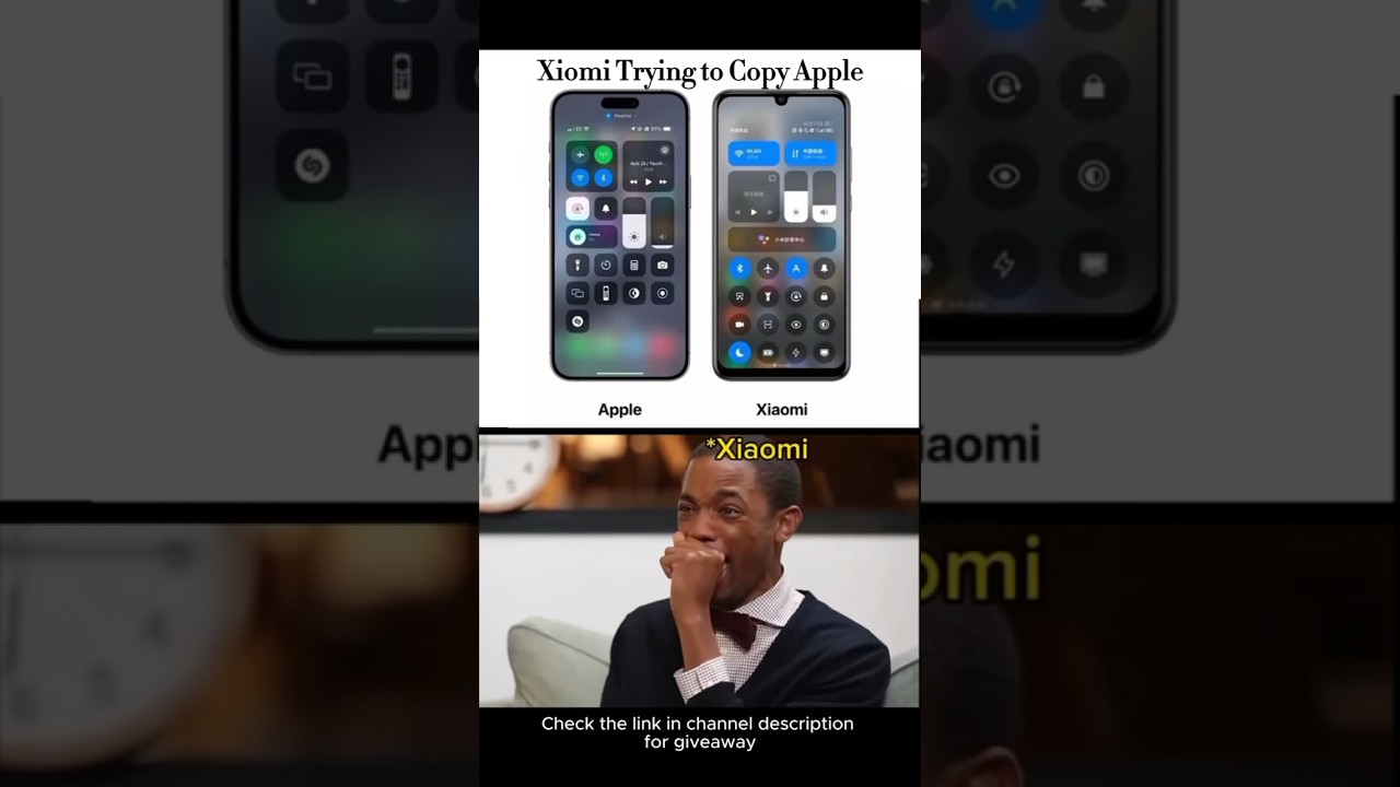 Apple vs Xiaomi Ui Design #trending #iphonevsandroid #shorts