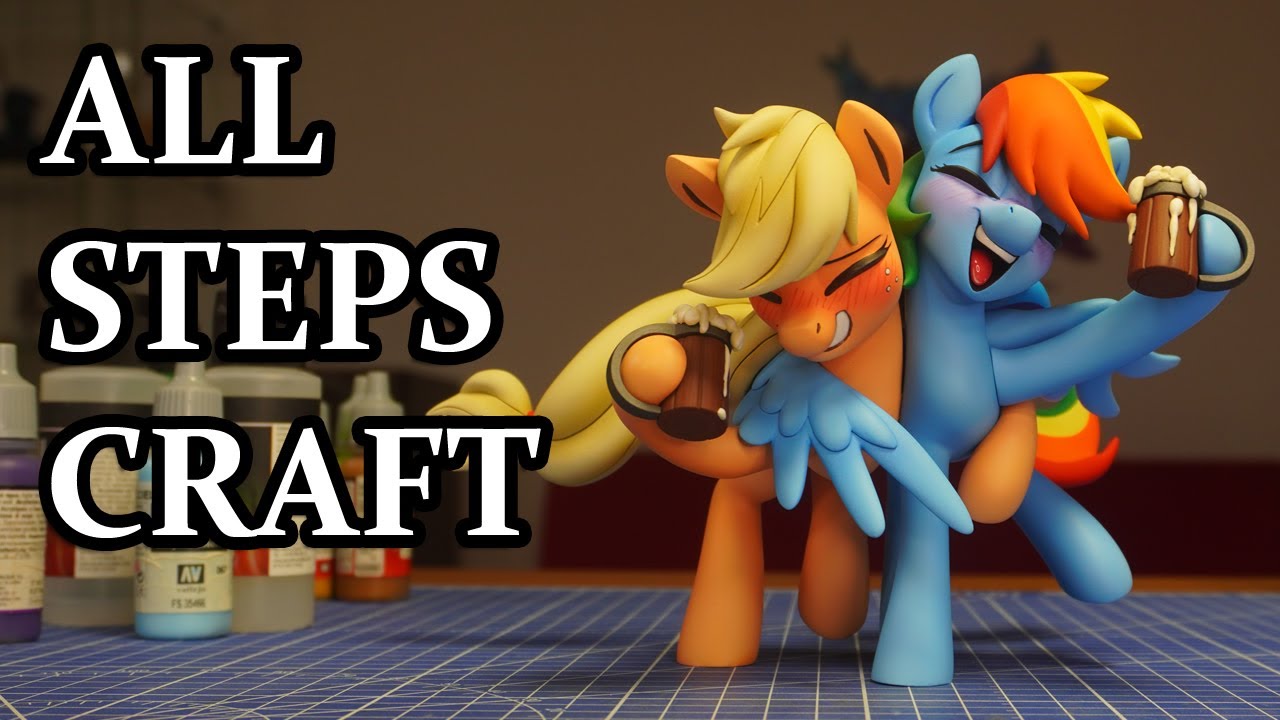 Applejack & Rainbow Dash handmade figure