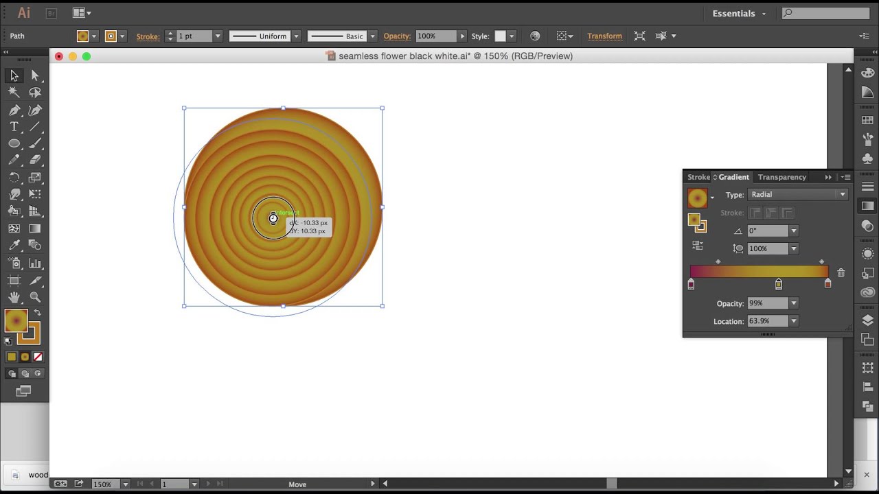 Appleplusth สอน Illustrator cs6/cc การทำลายไม้อย่างง่าย easy wood patterns