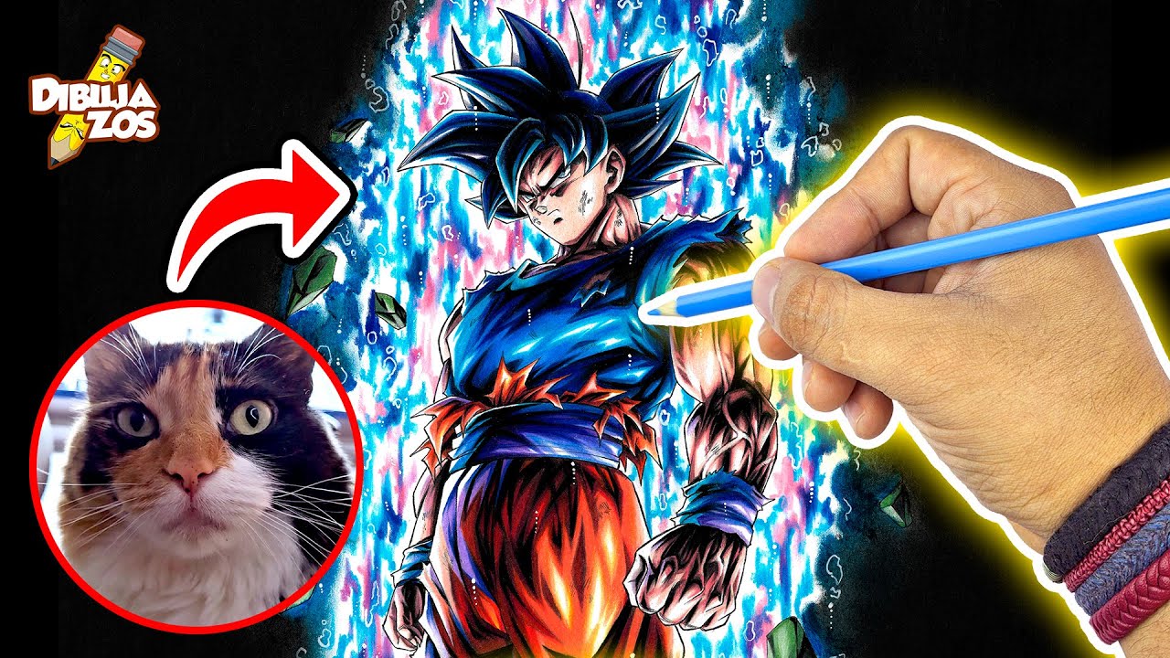 APRENDE A DIBUJAR GOKU ULTRA INSTINTO SEÑAL (Ultra) 🔥 [A DETALLE] | MI GATA NO ME DEJA 😫