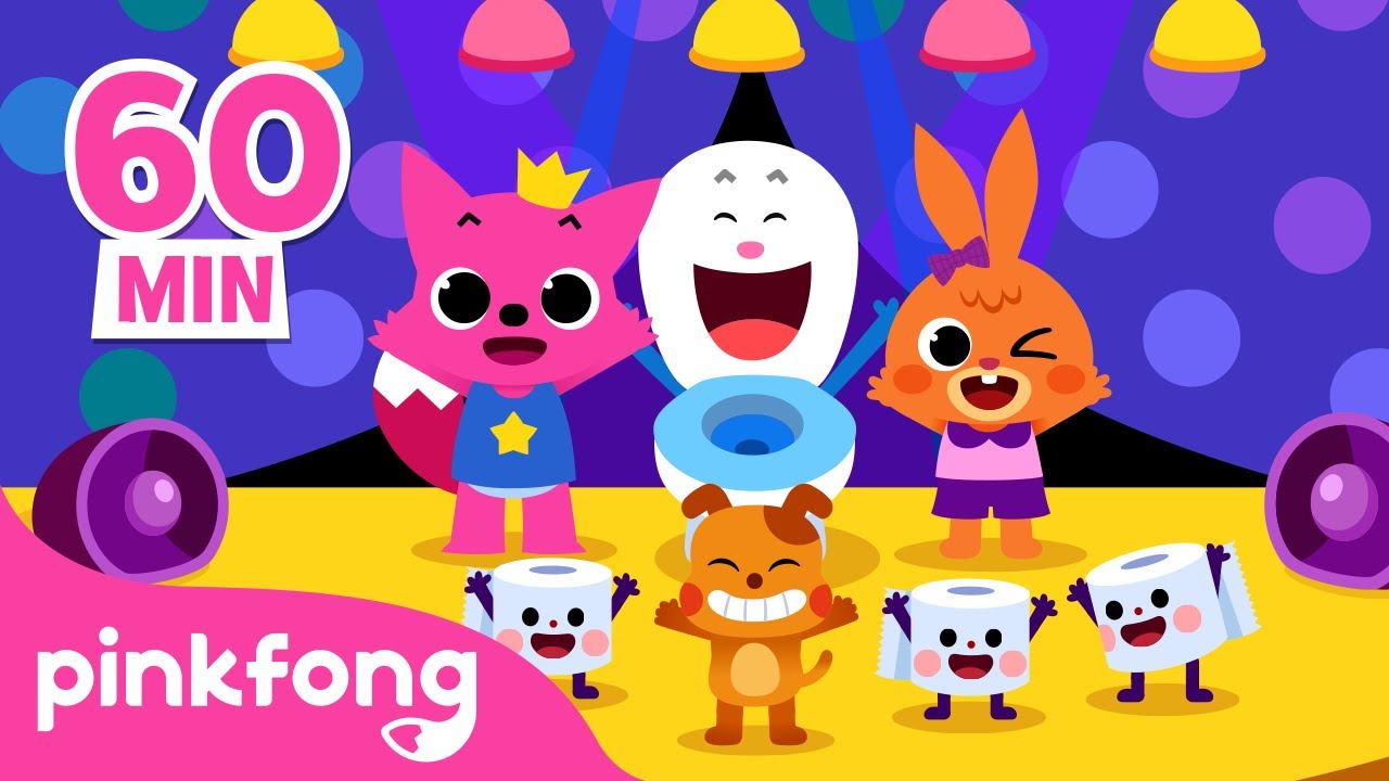 Aprende a Usar Banheiro com Pinkfong!  | +Compilação | Pinkfong Canções para crianças