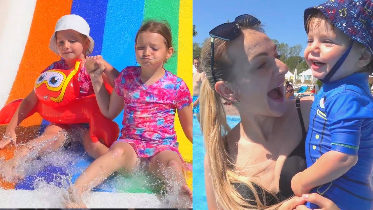Aqua Park si Balacela in piscina cu Sofia si Sara