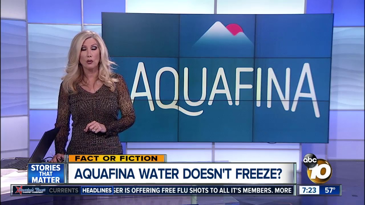 Aquafina doesn't freeze?