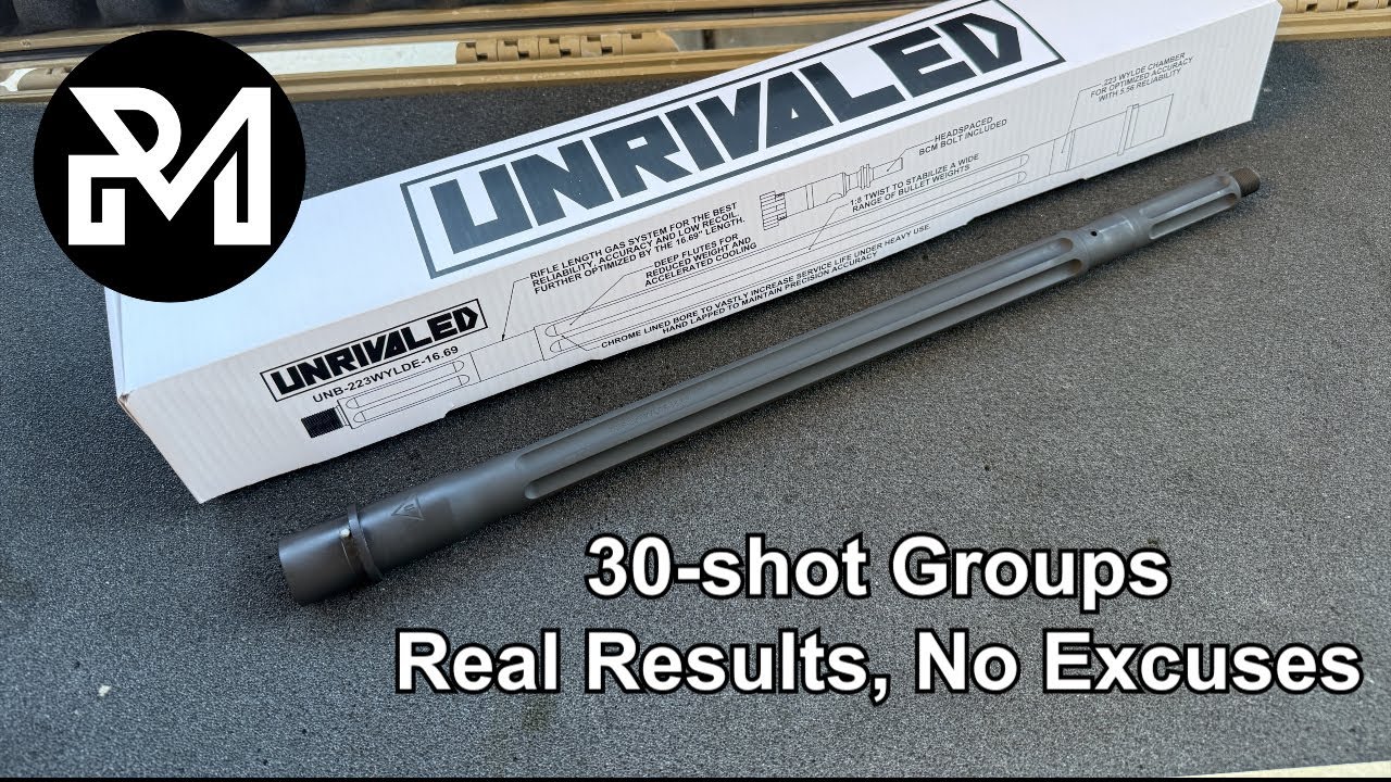 AR-15 Chrome-Lined Match Barrel? NEW Unrivaled Barrel Groups & Inspection