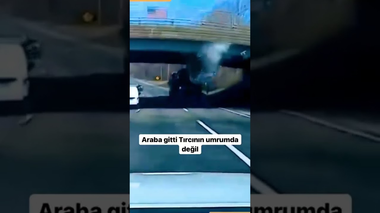 Araba gitti tırcı ayakta yatıyor 🤷‍♂️ #car #araba #shorts #tiktok #modifiye #kaza #tır #kamyon