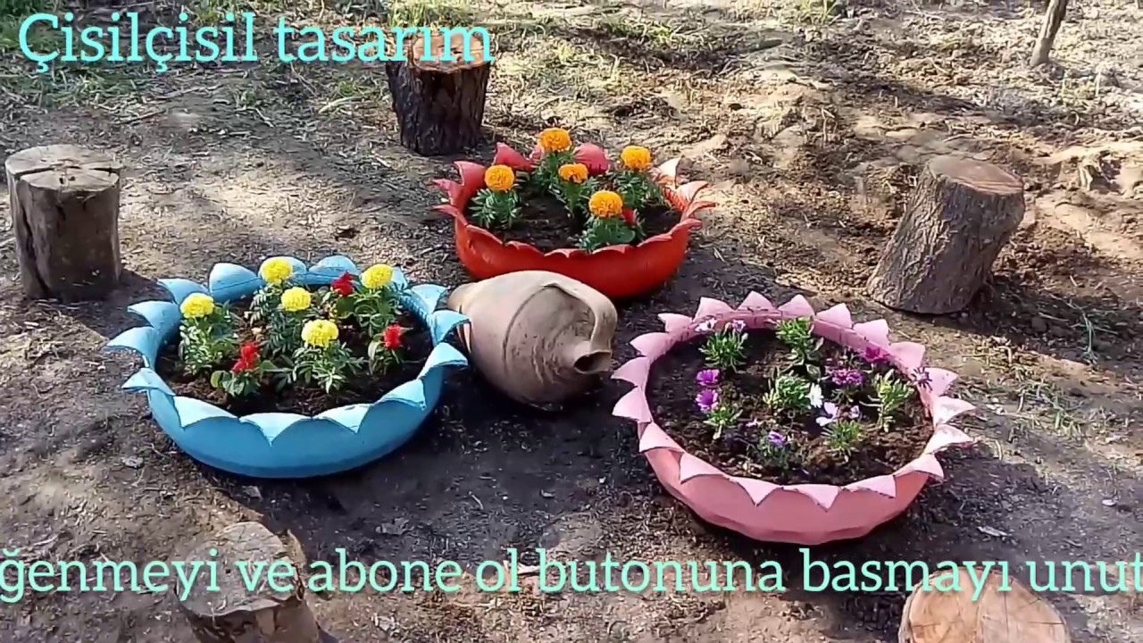 ARABA LASTİĞİNDEN ÇİÇEK BAHÇESİ ( Geri dönüşüm)