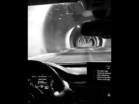 Araba Snap Story gece Tünel Son Hız