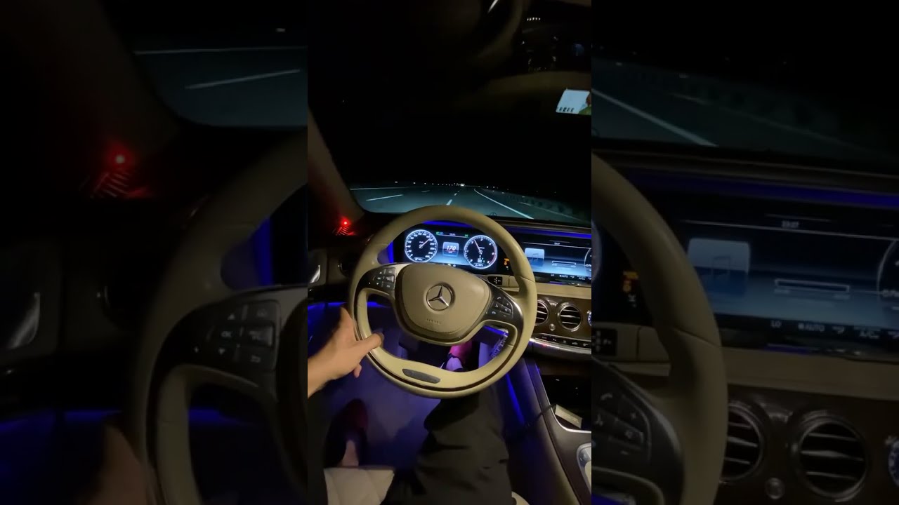 #Arabasnapleri Araba Snap | MERCEDES S- Class GECE YOLCULUK UZUN YOL SNAP HİKAYE
