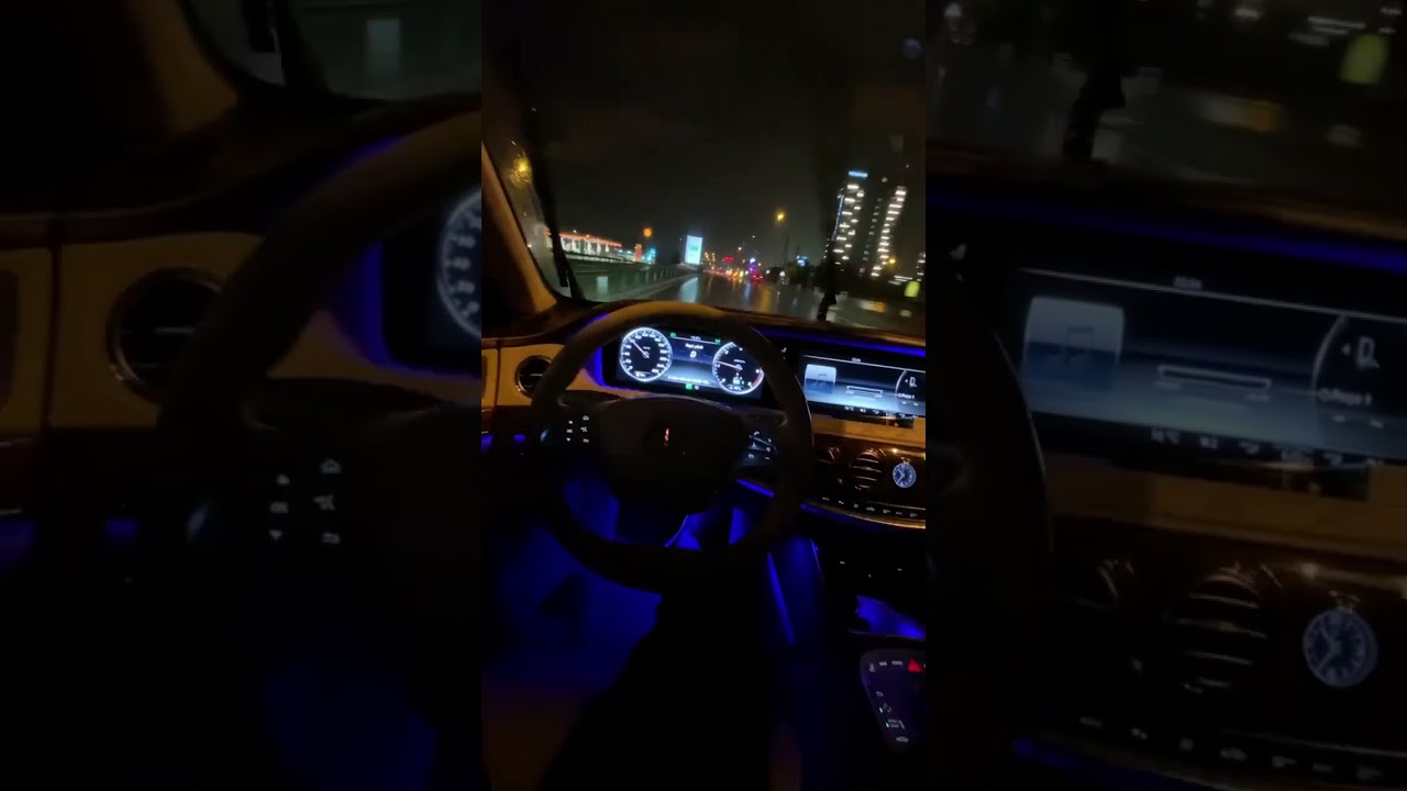 #Arabasnapleri Araba Snap | MERCEDES S- Class GECE YOLCULUK UZUN YOL SNAP HİKAYE