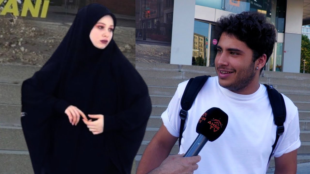 ÇARŞAFLI BİRİYLE EVLENMEK İSTER MİSİNİZ? Ahsen Tv, Sokak Röportajları