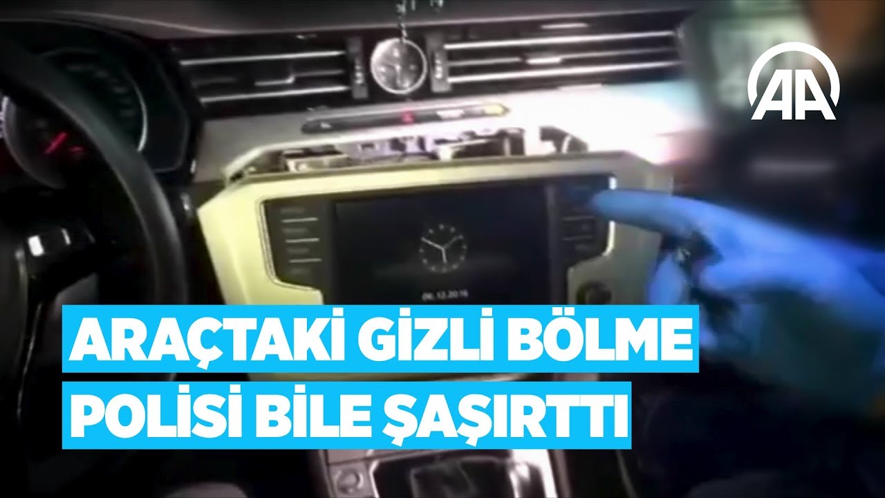Araçtaki gizli bölme polisi bile şaşırttı