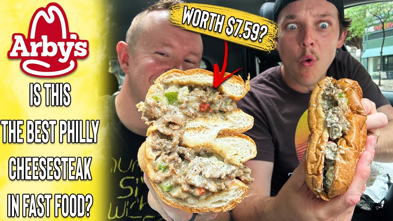 Arby's NEW Angus Philly Cheesesteak! Is It Worth $7.59?