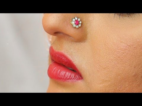 Archana Sastry In Traditional Look with Nose Ring and pin Closeup