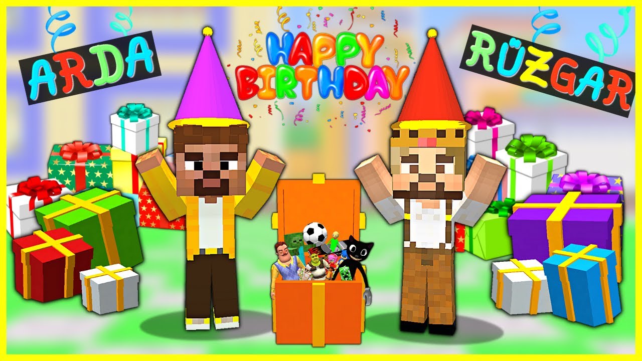ARDA VE RÜZGAR'IN DOĞUM GÜNÜ HERKES HEDİYE ALDI! 😱 - Minecraft