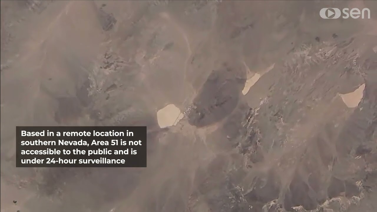 Area 51 Captured from Space in 4K | Sen Footage from Orbit | Watch Earth Live