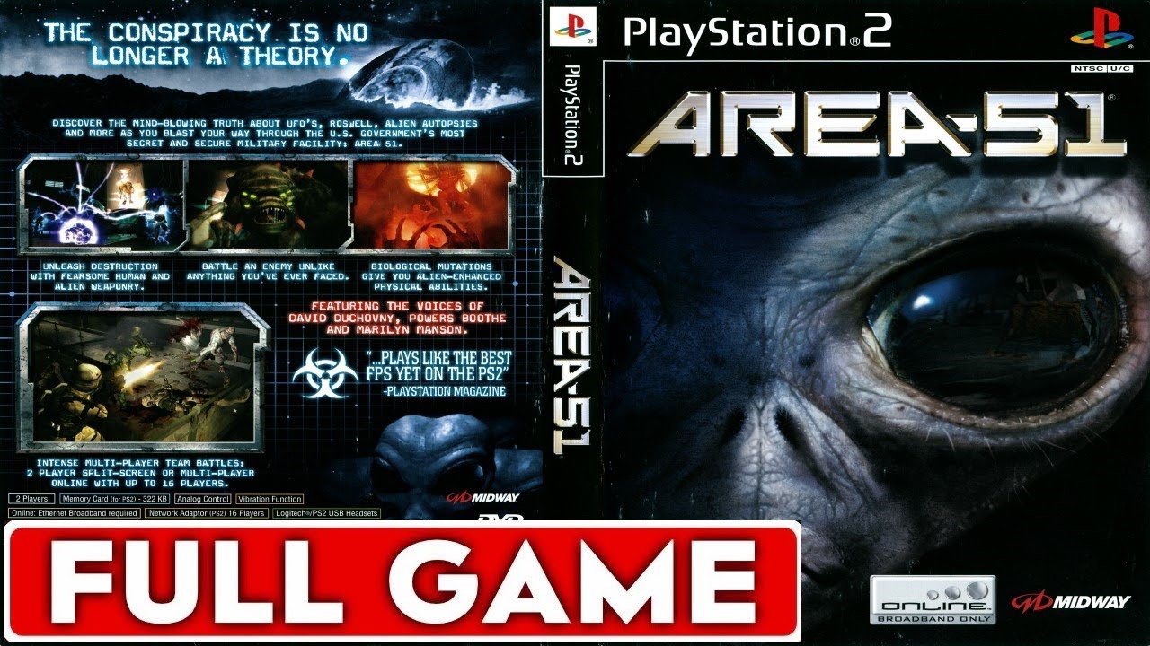 Area 51 PS2 Full Game Walkthrough Longplay