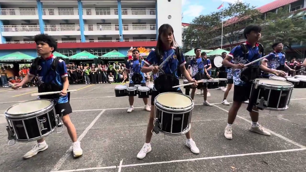 Arellano University Drum and Bugle Corps at CGELA day February 28, 2025