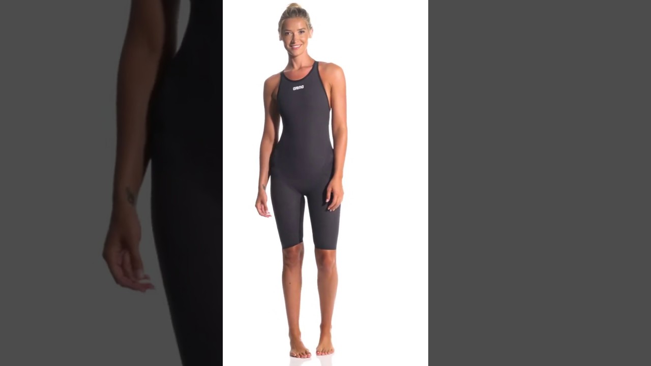Arena Women's Powerskin Carbon Flex VX Open Back Kneeskin Tech Suit Swimsuit | SwimOutlet.com