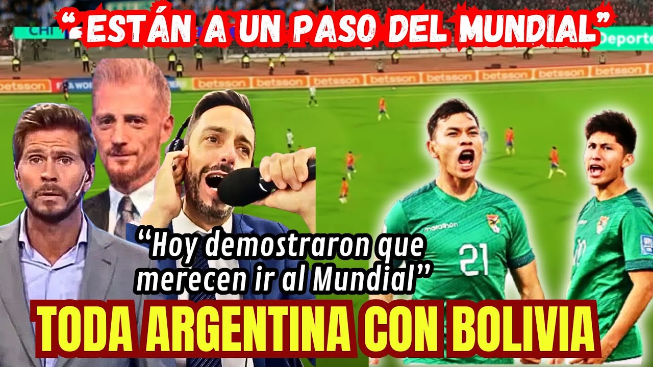 “¡ARGENTINA ENLOQUECE! Prensa alaba a Bolivia tras eliminar a Chile del Mundial 😱🇧🇴”