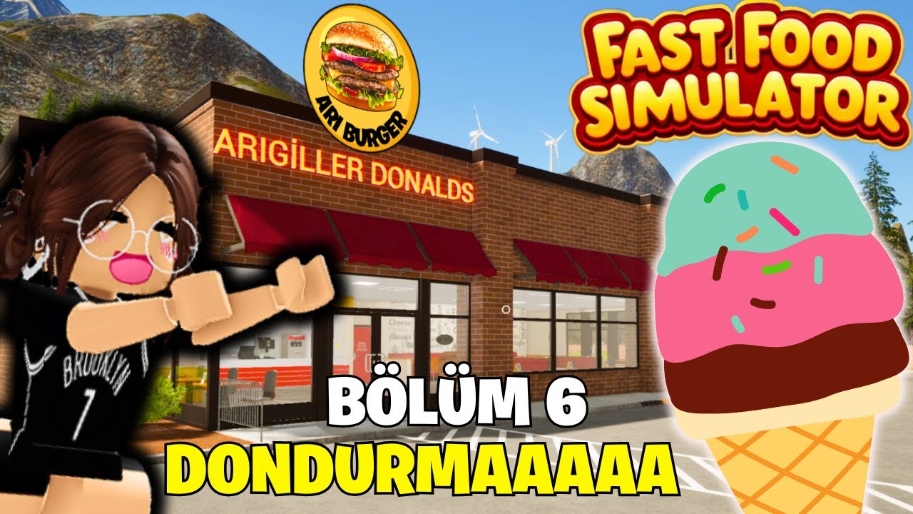 ARIGİLLER DONALDS SONUNDA DONDURMAMIZ OLDU😊AYŞEM ECE ARI💥ARIGİLLER🐝FAST FOOD SIMULATOR