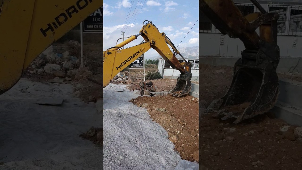 Arka beko Çalışması İş Makinası Videoları Caterpillar Kepçe Videoları Hidromek