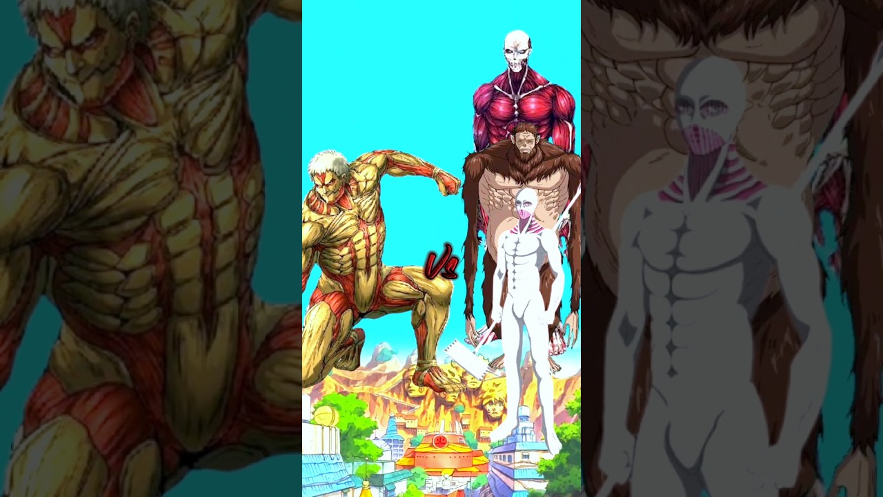 Armored titan Vs All titans ☠️//who is the strongest 🥇//#comparison #aot #anime #fyp