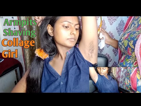 Armpits Shaving For College Girl/Armpits Shaving
