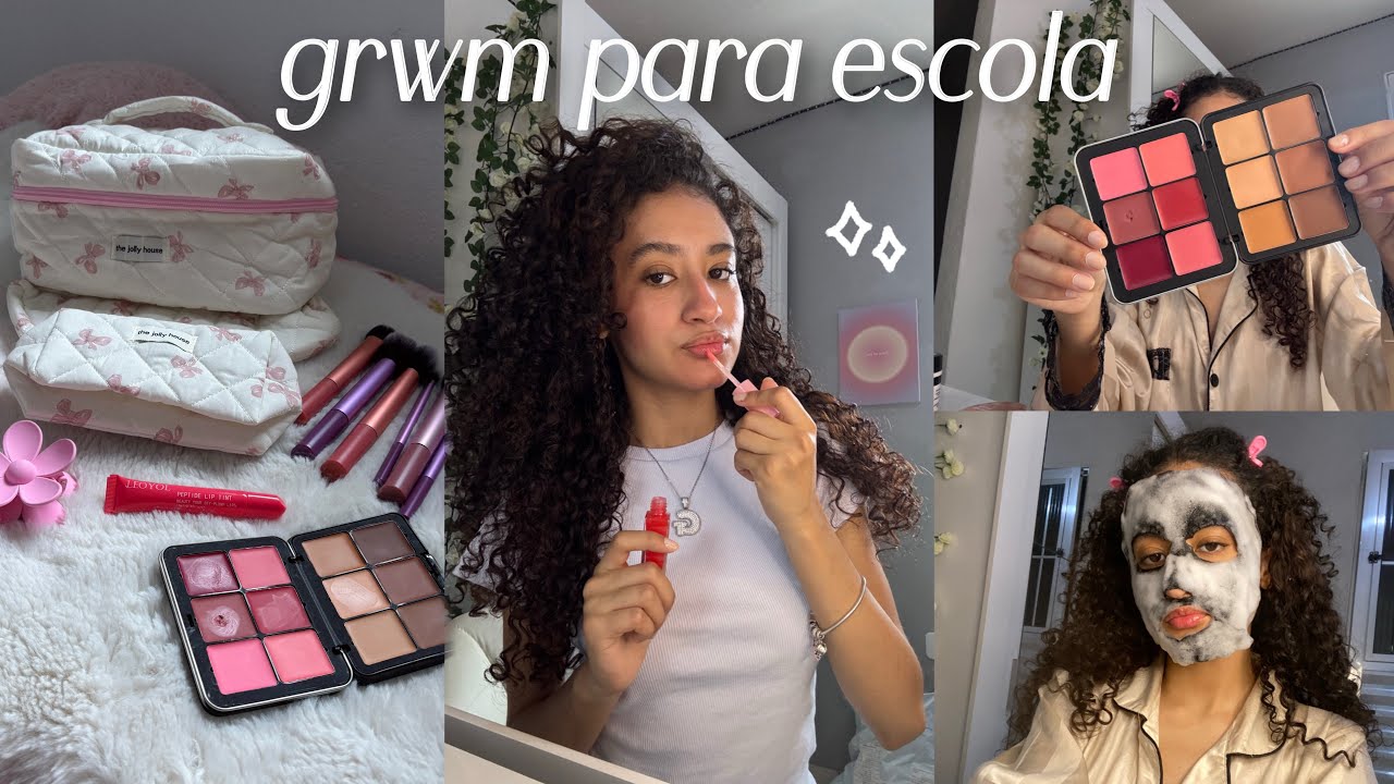 arrume se comigo para escola *grwm completo*🎀