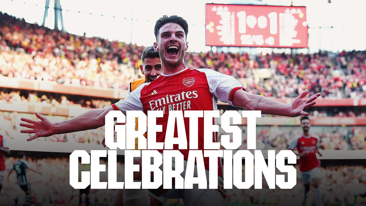 Arsenal's very best celebrations at Emirates Stadium compilation | Henry, Arteta, Rice and more!
