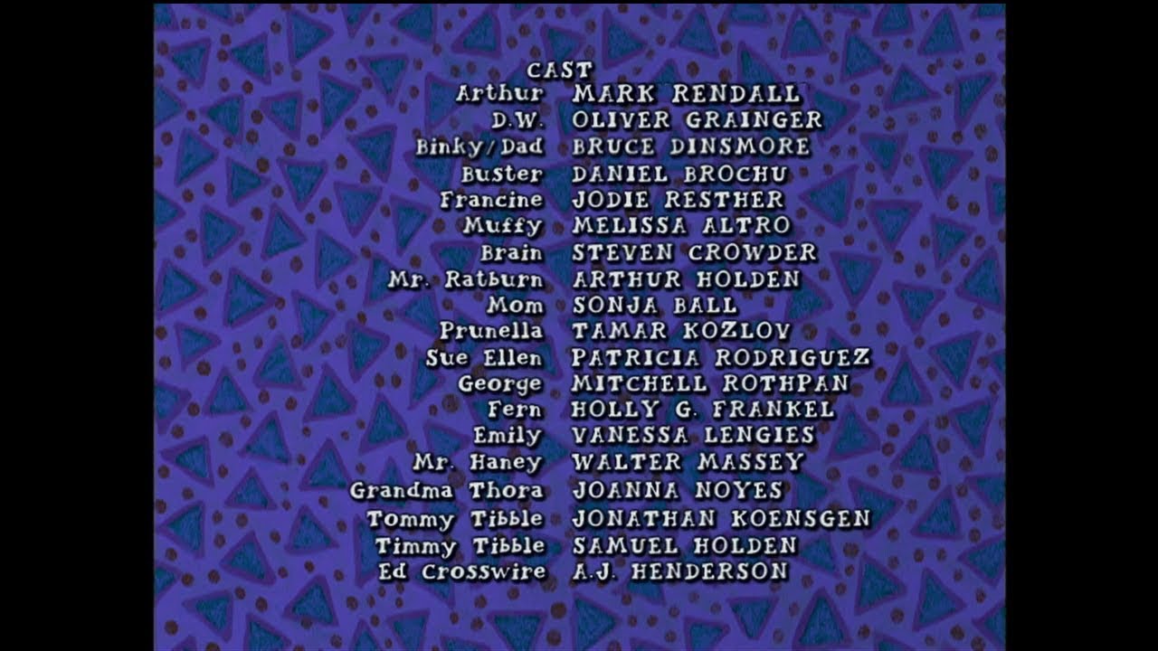 Arthur Season 6 - Techno Remix Credits (2001)