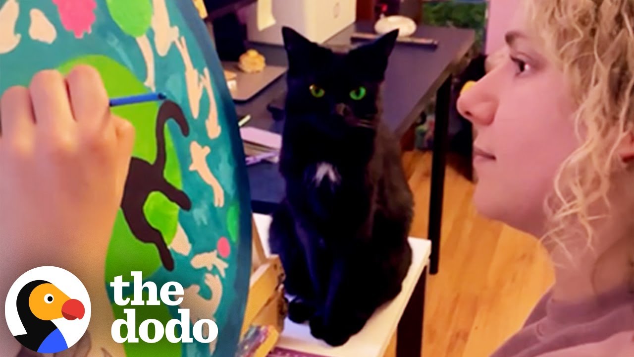 Artist Realizes Her Biggest Inspiration Is Her Cat | The Dodo