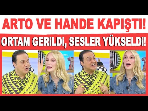 Arto Dalga ve Hande Sarıoğlu canlı yayında gerginlik yaşadı, sesler yükseldi!