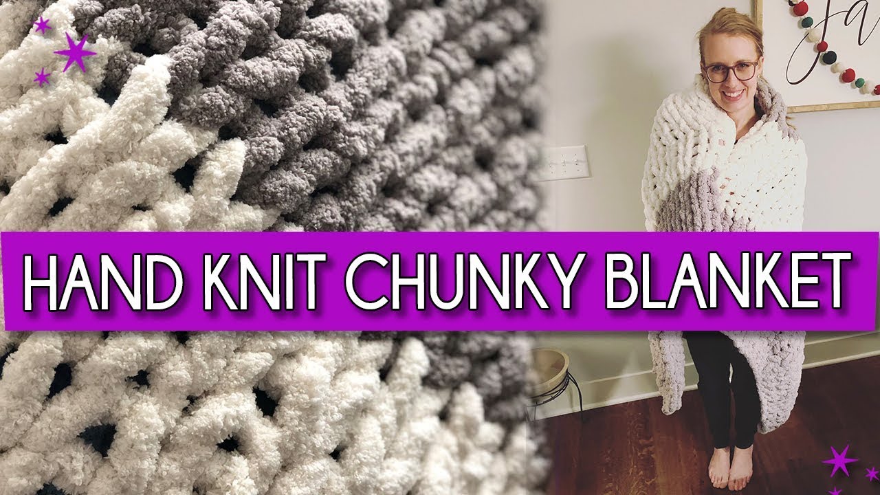 Arts & Crafts: Hand Knitted Chunky Blanket! | MrsDrLupo