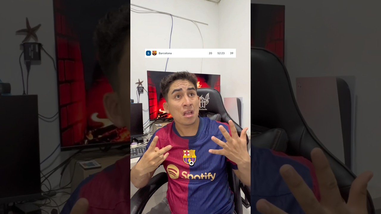 Así está La Liga 👀 #shortsviral #fcbarcelona #atleticomadrid #realmadrid #futbol #parati