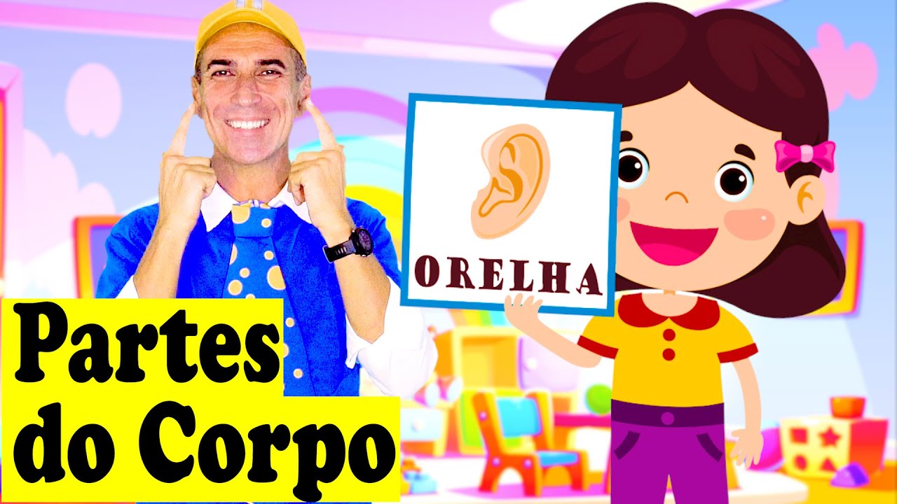 As Partes do Corpo Vamos Aprender | Música Infantil | Prof. Idalécio