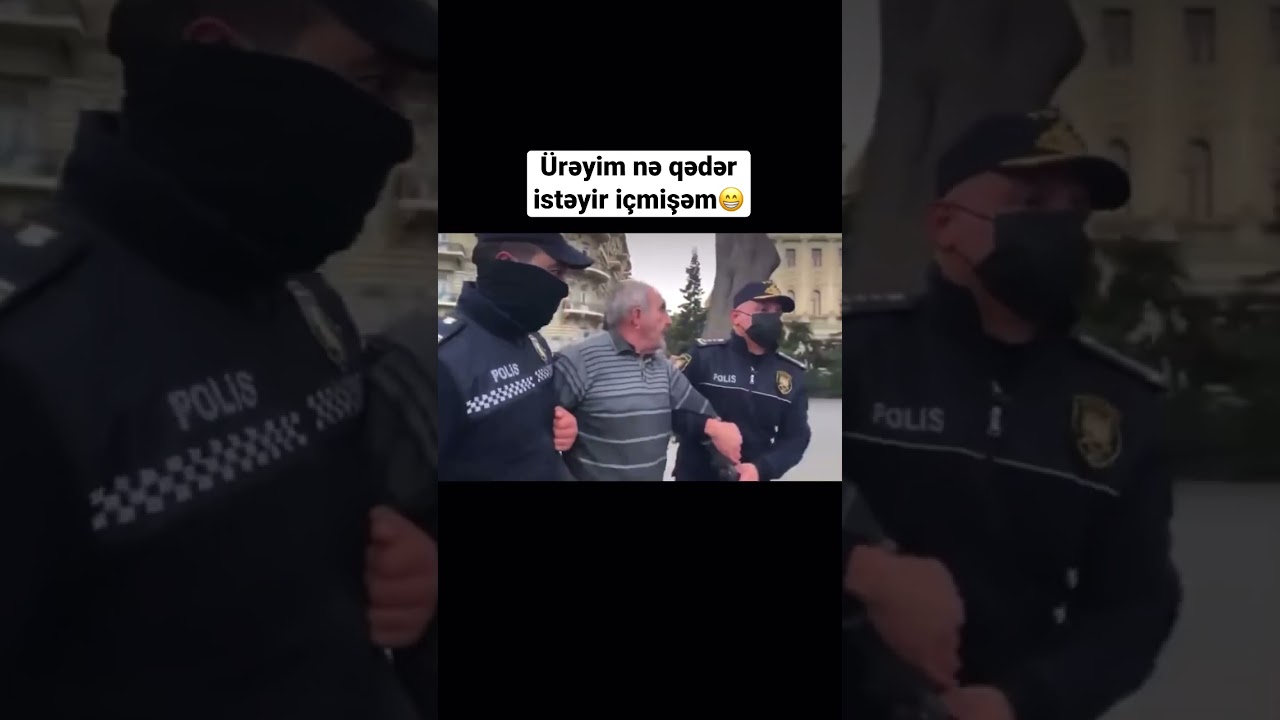 Ağsaqqal polisə şillə kimi cavab verib 😁 Polis dözmədi ağsaqqalı həbs elədi!