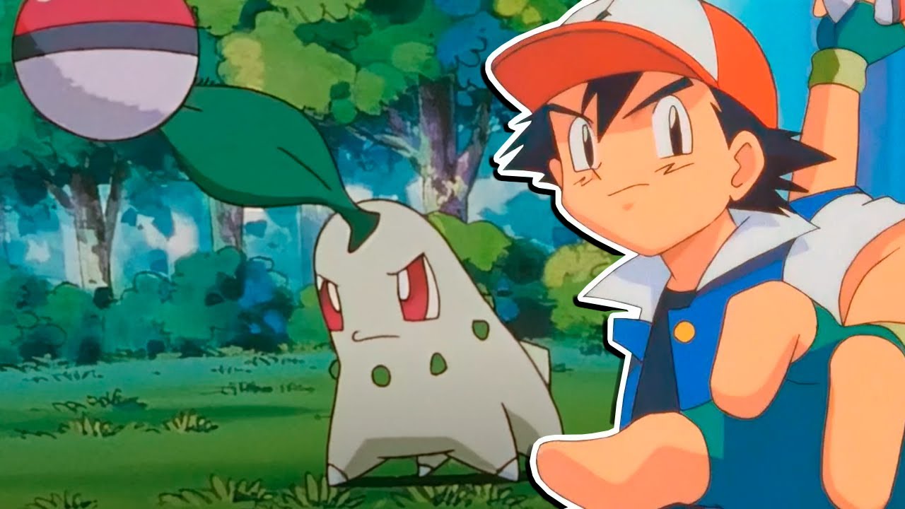 ¡Ash captura a CHIKORITA! | Audio Latino